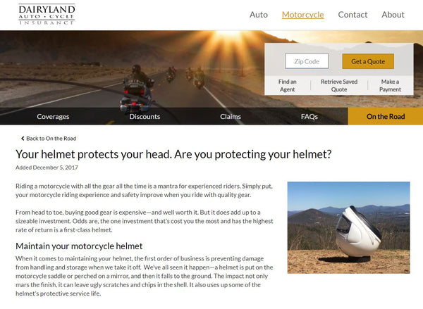 Dairyland Auto and Cycle Insurance's take on the Helmet Halo